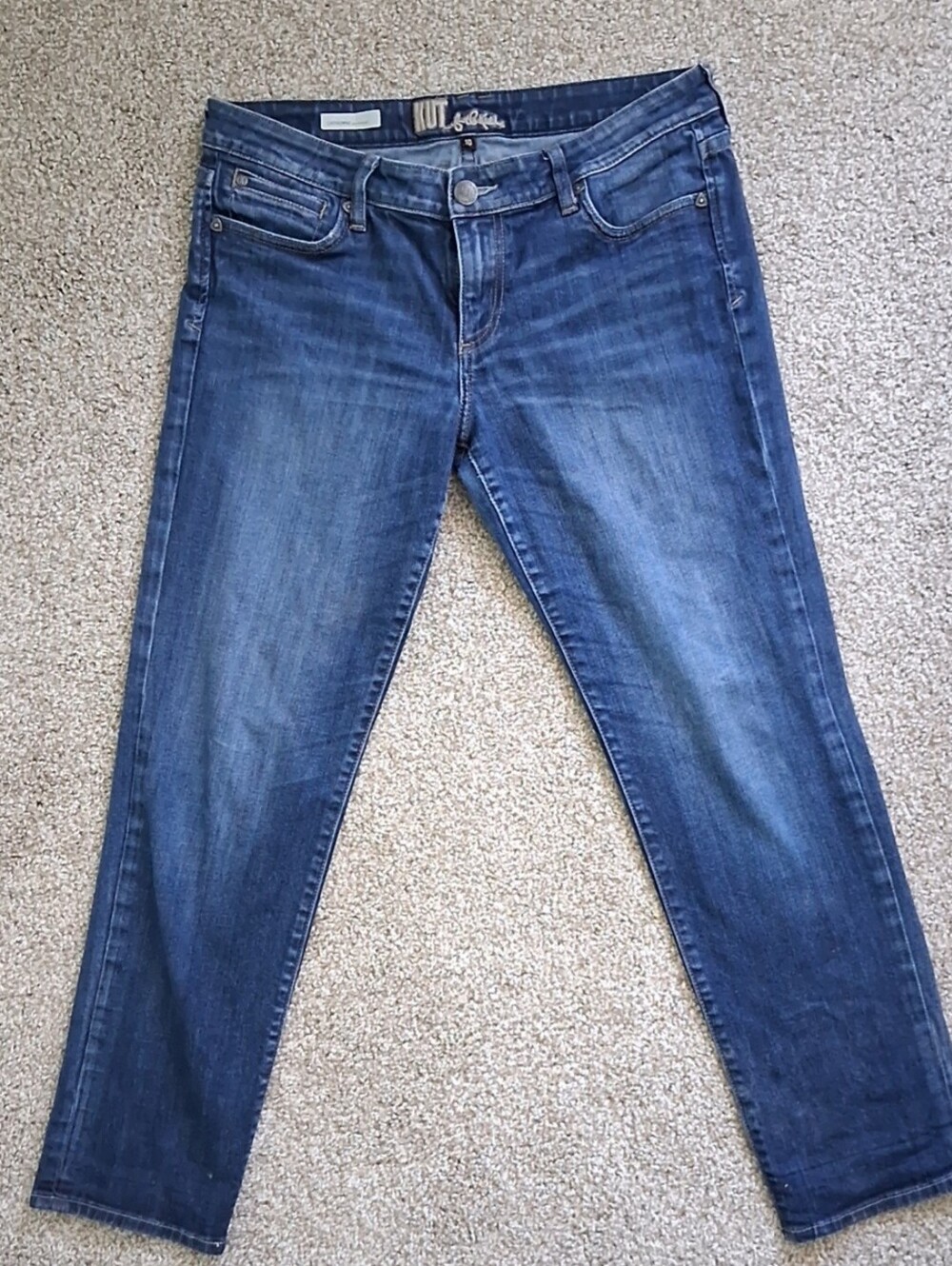 Kut from the Kloth Women's Dark Blue Catherine Boyfriend Jeans Size 10